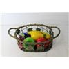Image 3 : Glass Fruit and Basket