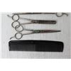 Image 2 : Hair Cutting Scissors and Comb