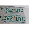 Image 3 : (4) Saskatchewan License Plates (1991, 2005)