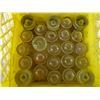 Image 2 : (35) Clear Glass Insulators-Hemingray and Dominion Style-some chipped with milk crate