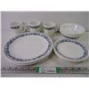 Image 1 : Corelle-Old Town Blue Style Dinnerware-Complete Setting for (4) except missing one cup