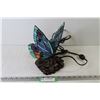 Image 1 : Stained Glass Butterfly Lamp (working)