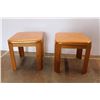 Image 1 : *(2X the Bid) Pair of Wooden End Tables  (20x22x20)