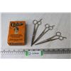 Image 1 : Oster Hand Clippers - (3) Pair of Hair Scissors