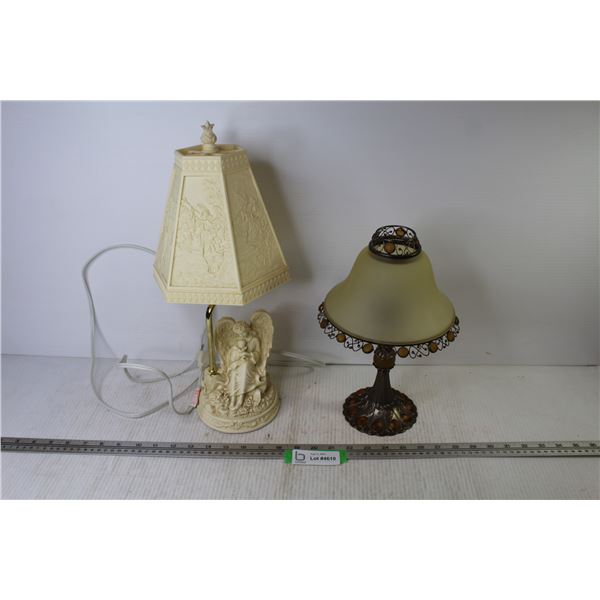 Angel Lamp (plastic shade) - Tea Light Lamp