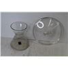 Image 5 : Casual Elegance Bowl w/Lid - Water Dale Glass Vase - Glass Lid - Crystal Angel - Ceramic Plaque w/Sa