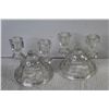 Image 5 : Alfa Dish (Made in Italy -chipped) - (2) Glass Candle Holders - Glass Bowl - Tea Pot Decor