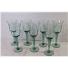 Image 2 : (7) Green Stemmed Glasses