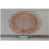 Image 1 : Pink Depression Glass Cake Stand