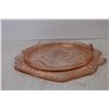 Image 3 : Pink Depression Glass Cake Stand