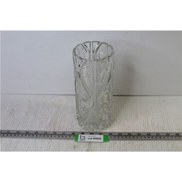 Thick Cut Crystal Vase