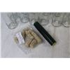 Image 2 : (12) 375Ml Wine Bottles w/Corks & Plastic Tops