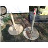 Image 1 : (2) Metal Stands w/ Flat Bottoms (36" Tall)(Off-Site)