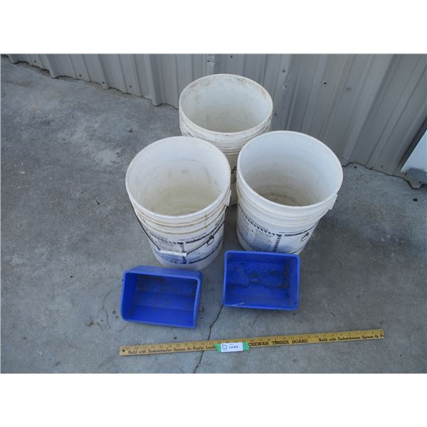 (3) Pails + (2) Feed Buckets (Off-Site)