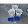 Image 1 : (3) Pails + (2) Feed Buckets (Off-Site)