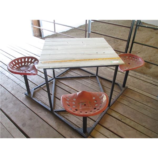 Table w/ Attached Implement Seats (32x34) (Off-Site)
