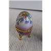 Image 2 : (3) Egg Trinket Boxes, Trinket Box