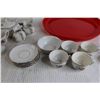 Image 2 : 29-Piece Misc. Tea Set with Container