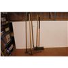 Image 1 : *(2) Hoes - (2) Rakes - (1) Push Broom