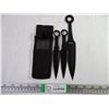 Image 1 : Ninja 3 Piece Throwing Knives with Nylon Pouch