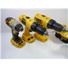 Image 2 : (3) DeWalt Drills,(4) Batteries and (1) Charging Station(untested)