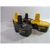 Image 3 : (3) DeWalt Drills,(4) Batteries and (1) Charging Station(untested)