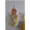 Image 2 : Teapot with Mug - Chipped, Kitchenware, (2) Pocket Vases,