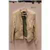 Image 1 : *Danier White Genuine Leather Jacket - Stained, Size S