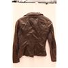 Image 4 : *Danier Brown Genuine Leather Jacket - Size 2XS, Smells Like Smoke