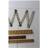 Image 5 : (4) Folding Rulers