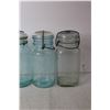Image 2 : (4) Perfect Seal Glass Mason Jars
