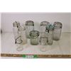 Image 1 : (9) Glass Mason Jars