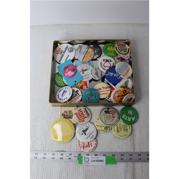 Lot of Button Pins