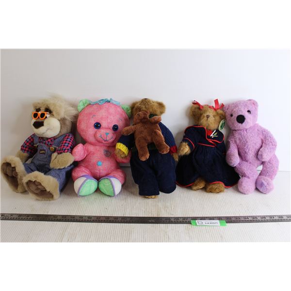 (5) Plush Collectibles (Doodle Bear, Bubba, Ty)