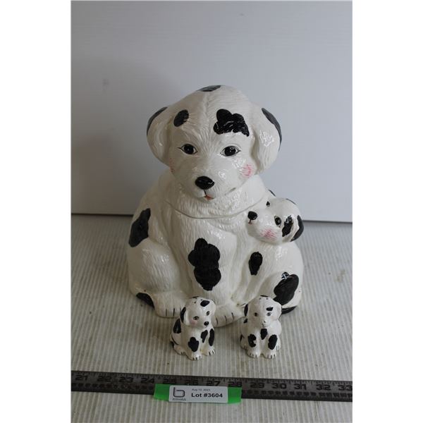 Dalmatians Cookie Jar, Dalmatian Salt and Pepper Shakers