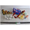 Image 1 : (7) Crayola Scribble Scrubbie Pets, Pepsi x KFC Bag, Aladdin Russian Nesting Dolls, Misc. Toys