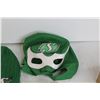 Image 5 : Misc. Saskatchewan Roughrider Gear (Lucha Mask, Toque, Poncho, Sealed Flag in a Football)