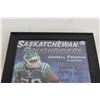 Image 2 : Saskatchewan Roughrider Jerrell Freeman Linebacker Signed Framed Photo (9 1/2" x 11 1/2")