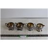 Image 1 : (2) E.P Copper Cream and Sugar Sets