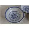 Image 2 : (4) Blue and White Asian Inspired Soup Bowls