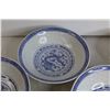Image 3 : (4) Blue and White Asian Inspired Soup Bowls