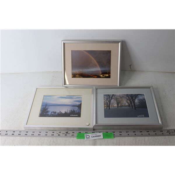 (3) Framed Photos of Saskatoon - 8" x 10"