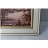 Image 2 : Framed Vintage Nature Painting - 15" x 19 1/2"