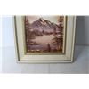 Image 3 : Framed Vintage Nature Painting - 15" x 19 1/2"