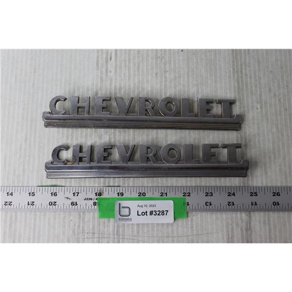 (2) 1950s Chevrolet Truck Emblems