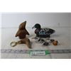 Image 1 : Wooden Duck Figurine, Duck Brush, Misc
