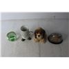 Image 4 : Dog Figurine, Snowglobe +(2) Irish Collectibles