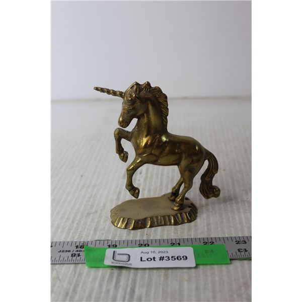 Brass Unicorn Ornament