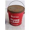 Image 3 : (2) Tins (Pure Canadian Honey, Burns Pure Lard)