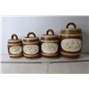 Image 1 : (4) Ceramic Barrel Storage Jars